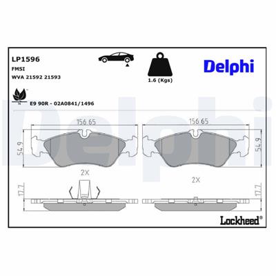 DELPHI LP1596 EAN: 5012759121580.