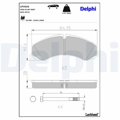 DELPHI LP1616 EAN: 5012759121788.