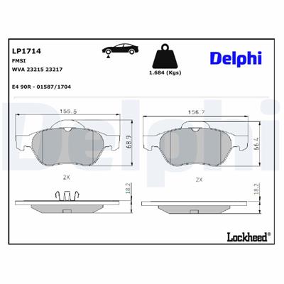 DELPHI LP1714 EAN: 5012759226117.