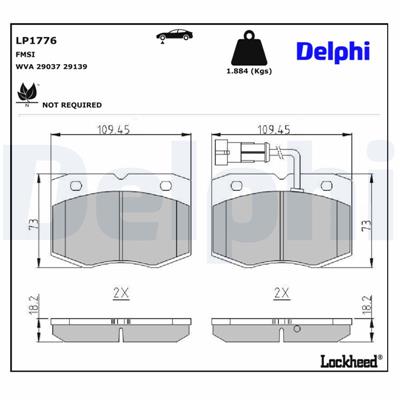 DELPHI LP1776 EAN: 5012759227497.