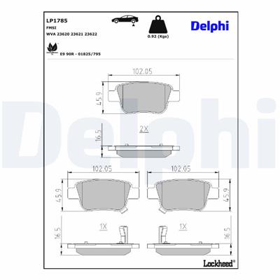DELPHI LP1785 EAN: 5012759231357.