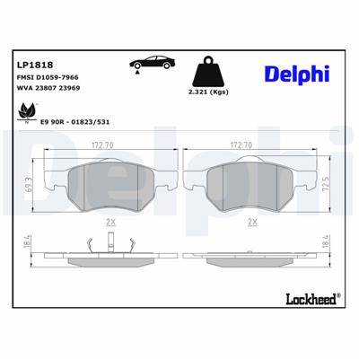 DELPHI LP1818 EAN: 5012759237755.