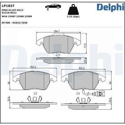 DELPHI LP1837 EAN: 5012759248294.