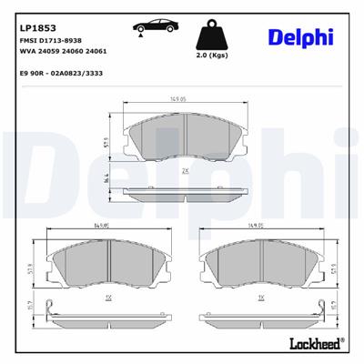 DELPHI LP1853 EAN: 5012759281338.
