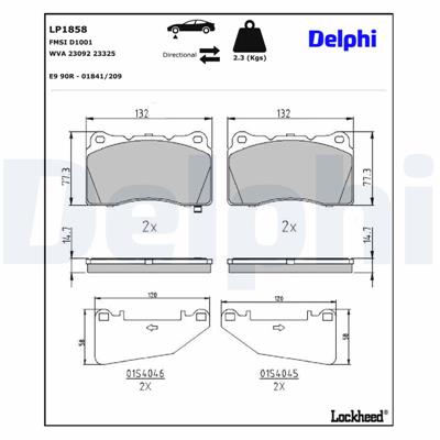 DELPHI LP1858 EAN: 5012759281383.