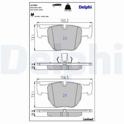 DELPHI LP1863 EAN: 5012759281437.