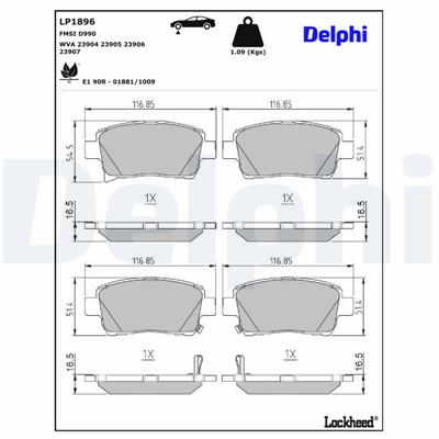 DELPHI LP1896 EAN: 5012759309322.