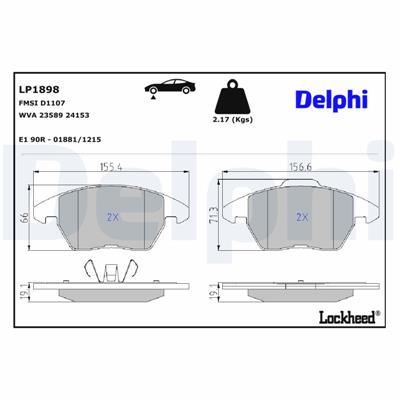 DELPHI LP1898 EAN: 5012759309346.