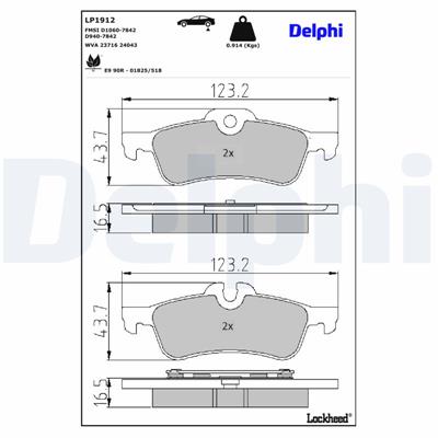 DELPHI LP1912 EAN: 5012759353936.