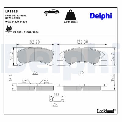 DELPHI LP1918 EAN: 5012759353998.