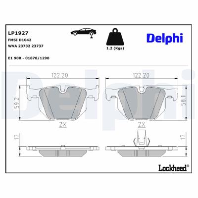 DELPHI LP1927 EAN: 5012759360057.