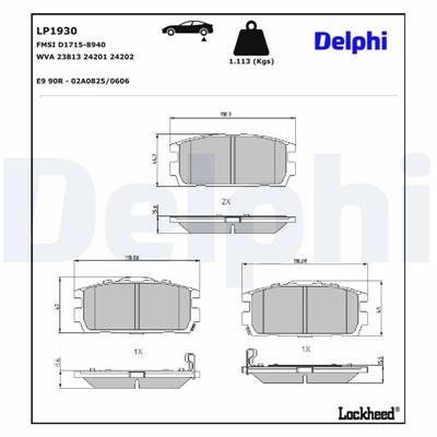 DELPHI LP1930 EAN: 5012759360088.