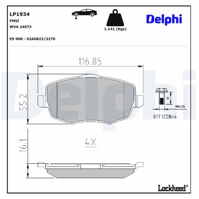 DELPHI LP1934 EAN: 5012759360125.