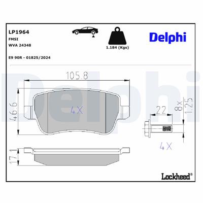 DELPHI LP1964 EAN: 5012759405000.