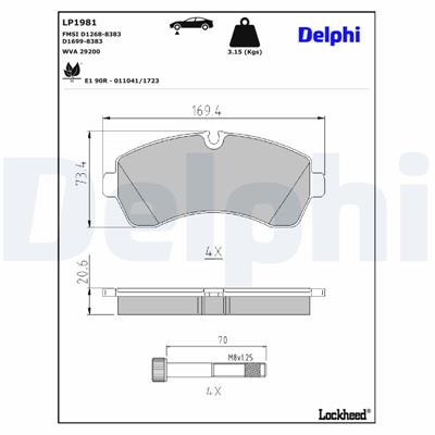 DELPHI LP1981 EAN: 5012759408810.
