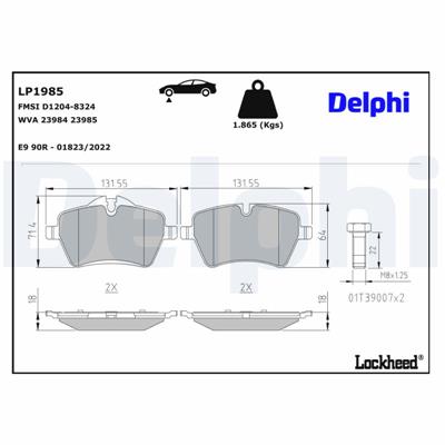 DELPHI LP1985 EAN: 5012759406403.