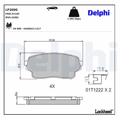 DELPHI LP2000 EAN: 5012759396018.