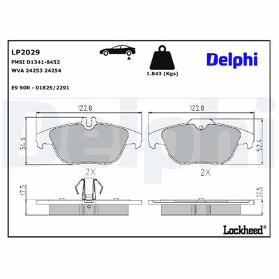 DELPHI LP2029 EAN: 5012759416884.