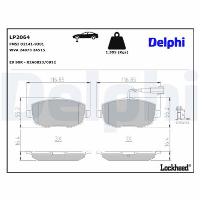 DELPHI LP2064 EAN: 5012759416839.