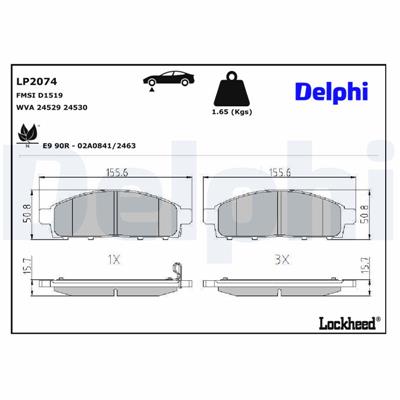 DELPHI LP2074 EAN: 5012759418451.