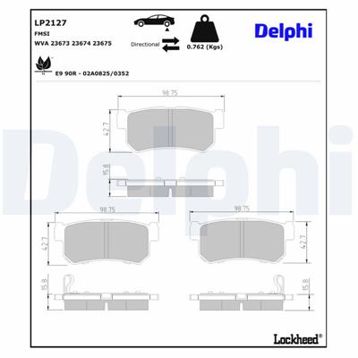 DELPHI LP2127 EAN: 5012759432068.