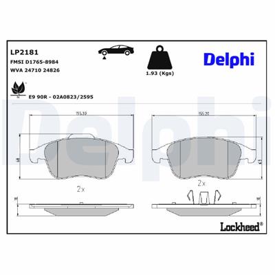DELPHI LP2181 EAN: 5012759442234.
