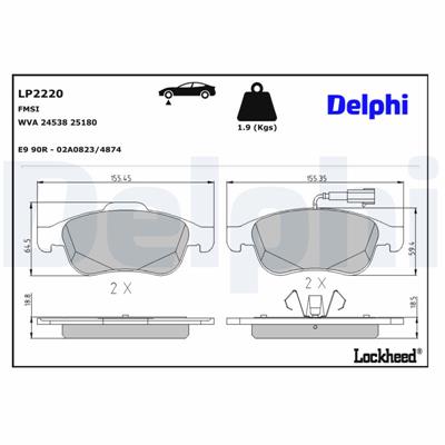 DELPHI LP2220 EAN: 5012759456323.