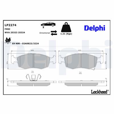 DELPHI LP2274 EAN: 5012759470183.