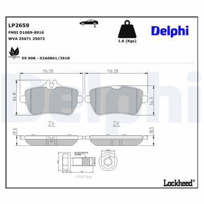 DELPHI LP2659 EAN: 5012759510360.