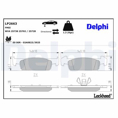 DELPHI LP2663 EAN: 5012759510377.