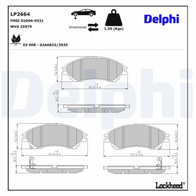 DELPHI LP2664 EAN: 5012759516188.
