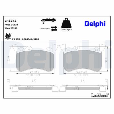 DELPHI LP3242 EAN: 5012759974032.