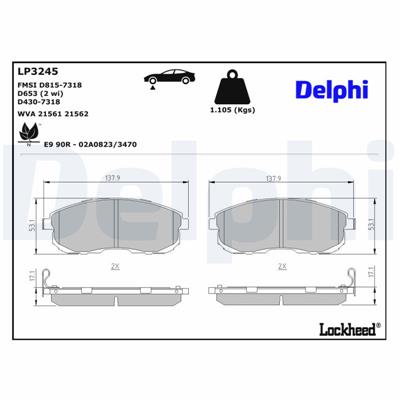 DELPHI LP3245 EAN: 5012759974063.