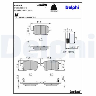 DELPHI LP3246 EAN: 5012759979150.