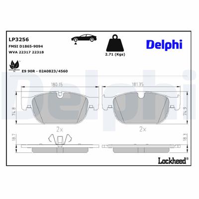 DELPHI LP3256 EAN: 5012759977293.