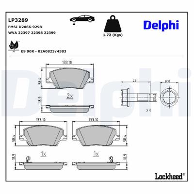 DELPHI LP3289 EAN: 5012759984789.