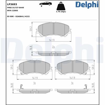 DELPHI LP3693 EAN: 5012759999844.