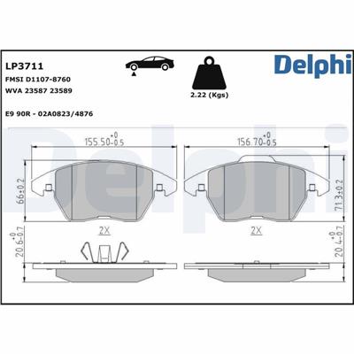 DELPHI LP3711 EAN: 5012759892978.