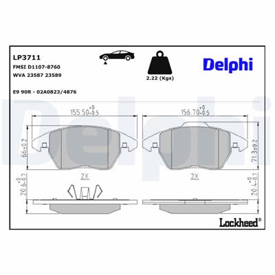 DELPHI LP3711 EAN: 5012759892978.