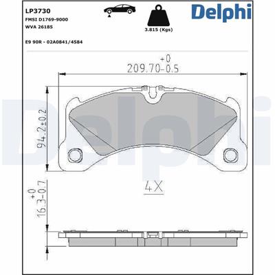DELPHI LP3730 EAN: 5012759557181.