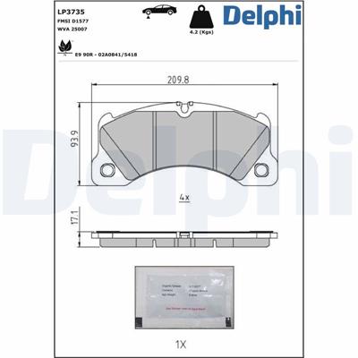 DELPHI LP3735 EAN: 5012759578391.