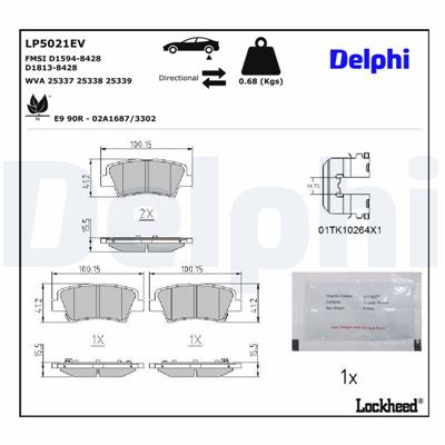 DELPHI LP5021EV EAN: 5012759554975.