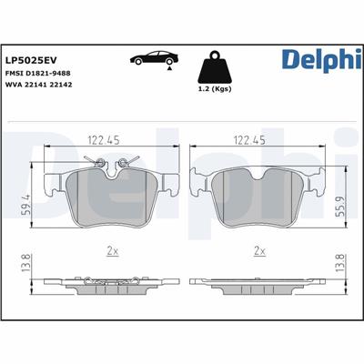 DELPHI LP5025EV EAN: 5012759555019.
