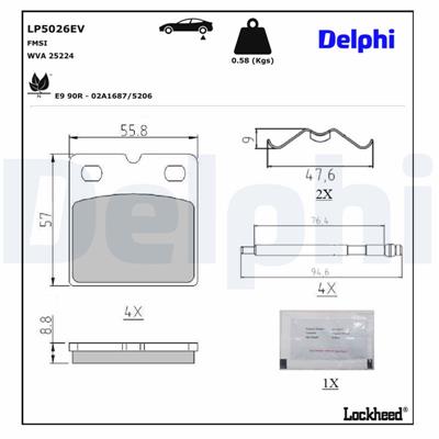 DELPHI LP5026EV EAN: 5012759555026.
