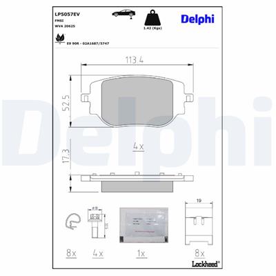 DELPHI LP5057EV EAN: 5012759595572.