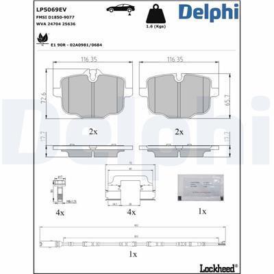 DELPHI LP5069EV EAN: 5012759657492.