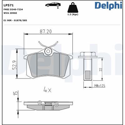 DELPHI LP571 EAN: 5012759303863.