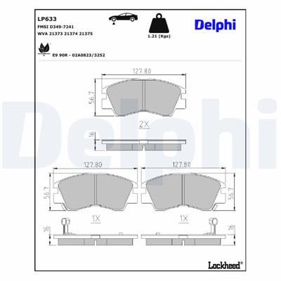 DELPHI LP633 EAN: 5012759304518.