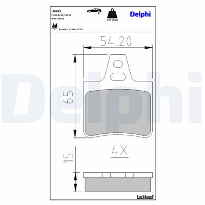DELPHI LP655 EAN: 5012759304747.