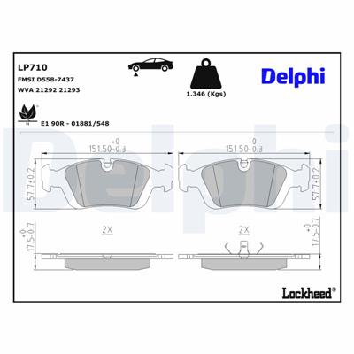 DELPHI LP710 EAN: 5012759305263.